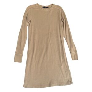 Polo Ralph Lauren Dress Boating Khaki Beige Waffle Knit Thermal Coastal Neutral
